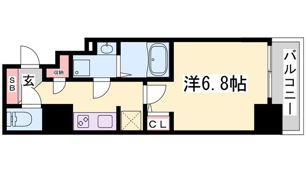 SーＲＥＳＩＤＥＮＣＥ神戸元町の物件間取画像